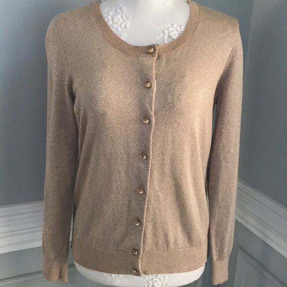 Talbots Sweaters - Talbots Black Label Gold/ Silver Sweater SZ MP